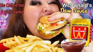 MC DONALD’S NEW “WcDonald's Sauce” | My bf called me another girls name 😡