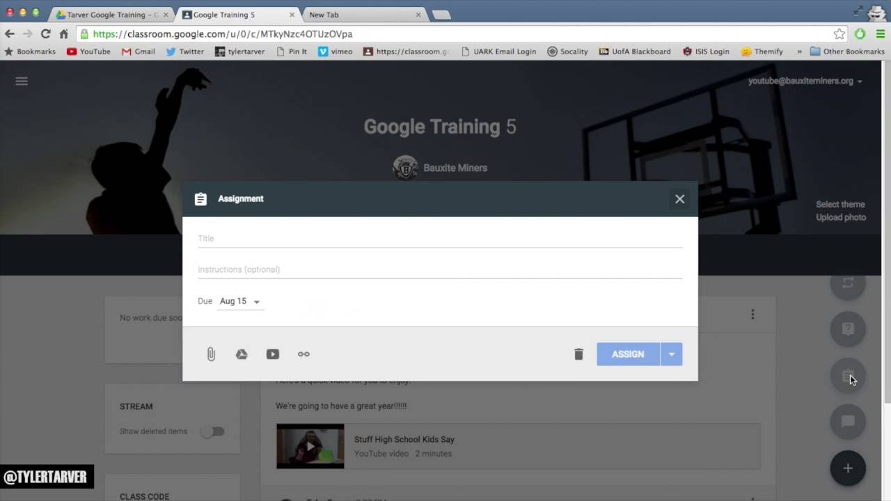 How to Create and Grade Assignments in Google Classroom - YouTube
