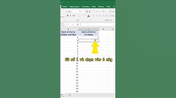 Cách đánh số thứ tự tự động trong Excel #tinhocvanphong #tinhoc #excel #word