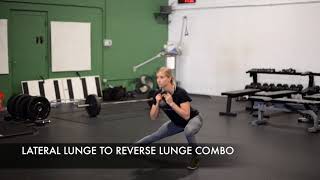 Lateral Lunge to Reverse Lunge Combo