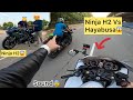 Ninja H2 Vs Hayabusa Power Test😱 Training Back workout❤️