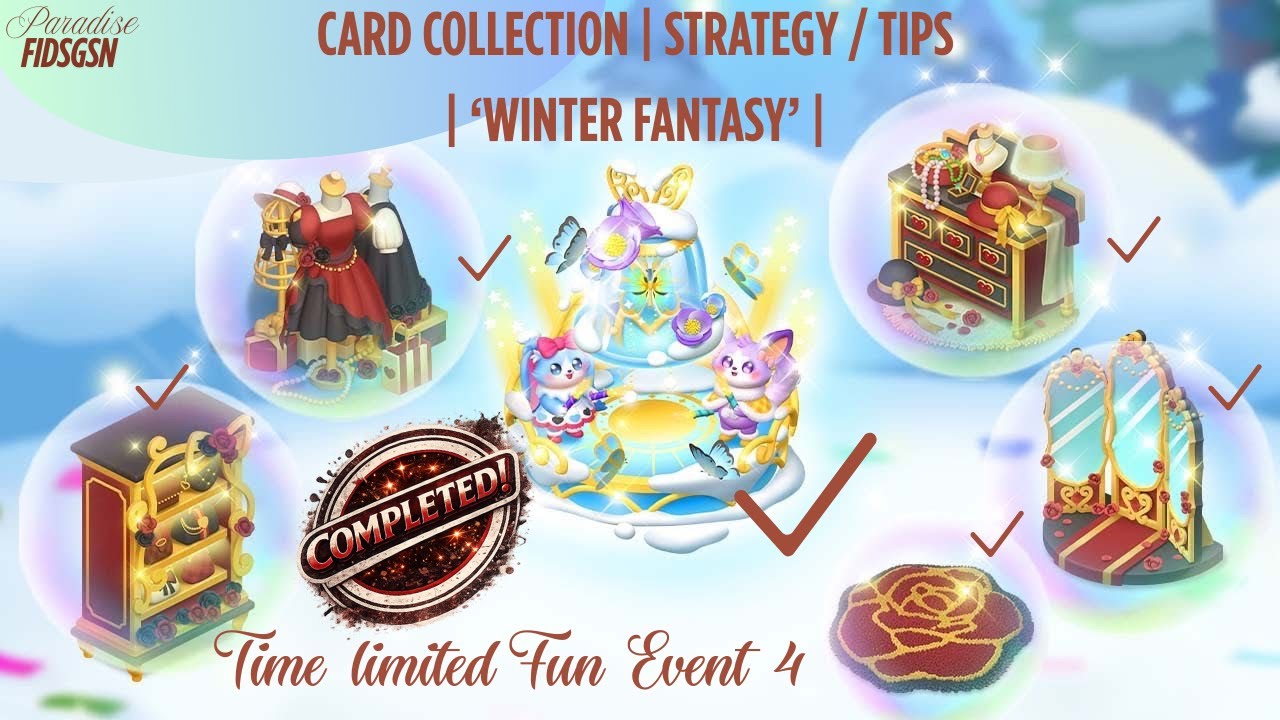 CARD COLLECTION | WINTER FANTASY| Time-Limited Fun Event 4 | Family Farm Seaside (FFS)