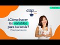 Las VARIABLES de una Tesis de Éxito🌟🌟🌟- ☕