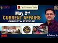 🟥Live || 📝02/05/26 Daily Current Affairs . Important Updates, Daily News by Sriram sir.