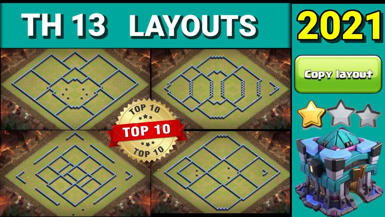 New BEST ! TH13 WAR/CWL BASE with COPY LINK 2021 | New Top 10 Th13 Legend War Base | Clash Of Clans