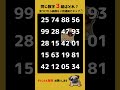 同じ数字を3組探して！