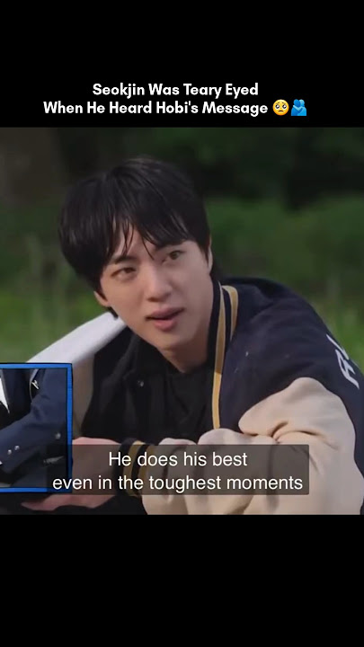 Jin Was Teary Eyed When He Heard Hobi's Message🥺🫂