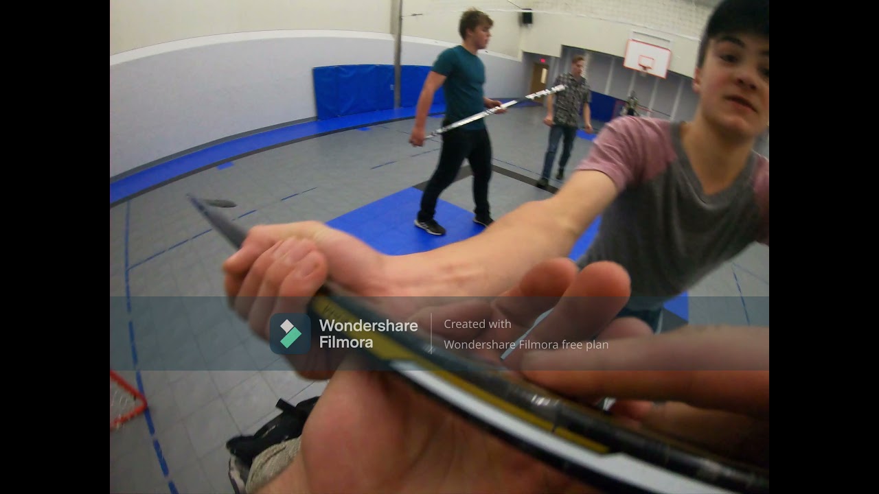 Breaking in the New GoPro. Floor Hockey with the Boys