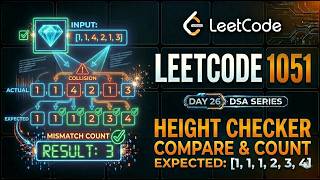 LeetCode 1051: Height Checker | DSA Series Day 26