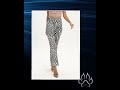 Zebra Print Straight Leg Pants