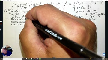 Calculus BC Lesson 3-4 Optimization