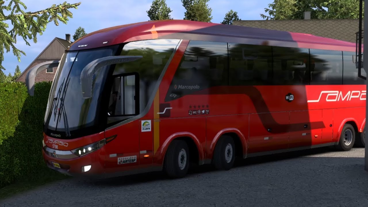 Bus simulator: Smooth Bus Driving On Ireland's Extremely Narrow Roads | ETS2 #ets2
