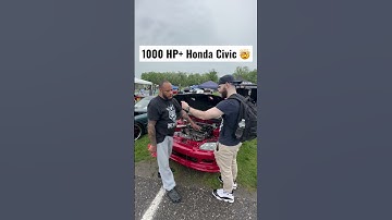 INSANE 1000 HP Honda Civic! 🤯 #shorts