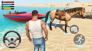 Indian Boat Motorbike and Horse in Open City Simulator - Android Gameplay screenshot 4