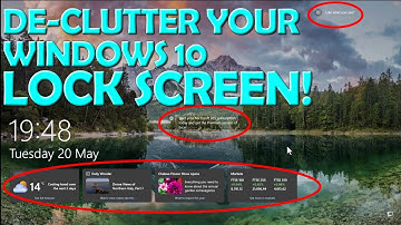 🧹De-clutter Your Lock Screen - Remove Information in Windows 10 🧹