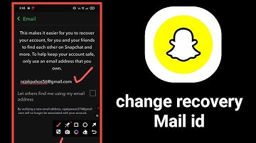 change recovery mail id snapchat account