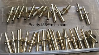 Brass Switch Potentiometer Shafts Custom CNC Turned & Milled,
