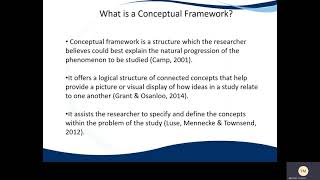 Theoretical and Conceptual Frameworks in Research