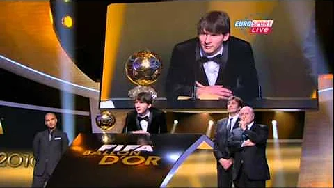 Messi wins the FIFA BALLON D'OR 2010