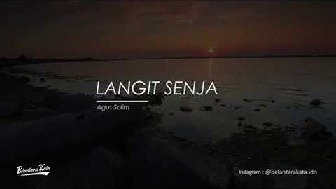 Langit Senja - Belantara kata - Puisi Indonesia