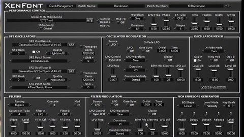 XenFont - Free Hybrid Virtual Sytnhesizer