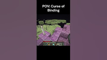 POV: curse of binding 😭 #shorts #minecraft #viralshorts