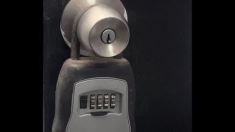 Remove Realtor Lock Box using a Paper Clip