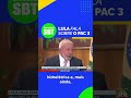 Em entrevista exclusiva ao SBT, o presidente Lula fala sobre o PAC 3. #shorts