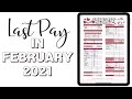 Last Paycheck FEBRUARY 2021 | BUDGET WITH ME | Naturally Lizzie