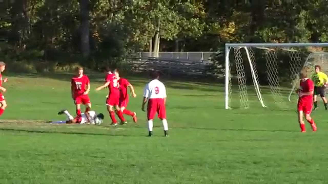 Jack Wishart saves a shot by Eugenis