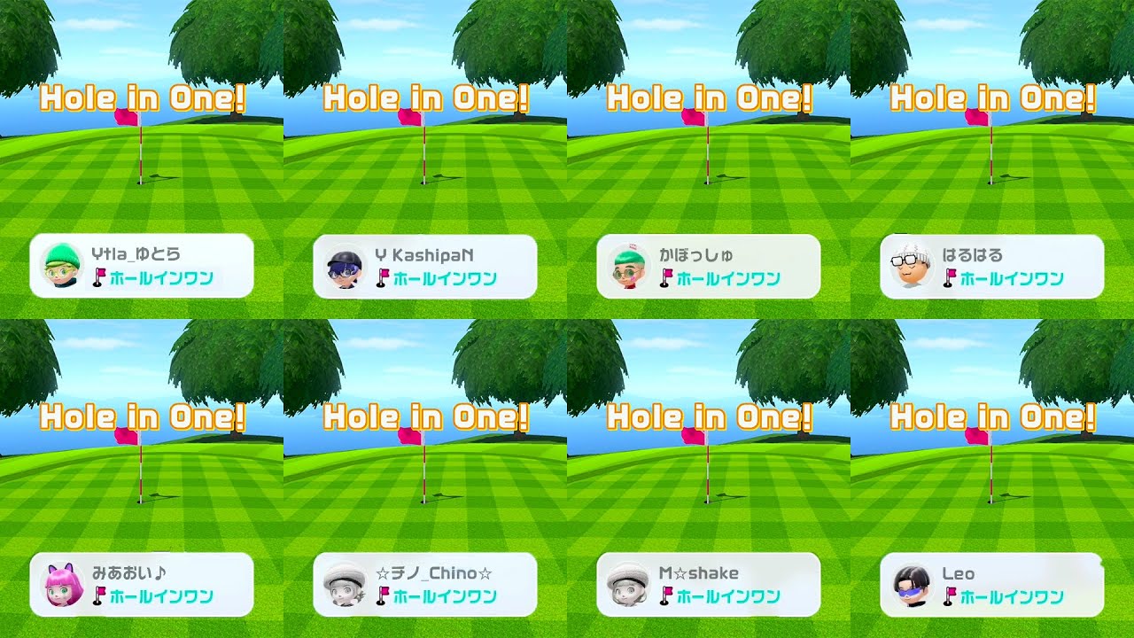 Everyone got a Hole-in-One at the same time!!!｜NintendoSwitchSports