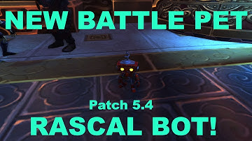 World of Warcraft Patch 5.4 PTR: "Rascal Bot" aka Bad Robot New Battle Pet