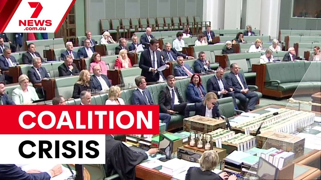 Coalition crisis as Nationals sit on crossbench | 7NEWS