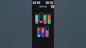Water Color Sort Level 255 Walkthrough Solution iOS/Android
