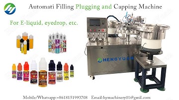 Automatic 10ml  E-liquid Filling Plugging and Capping Machine