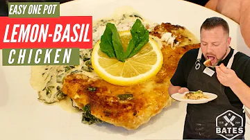 Creamy Lemon Basil Chicken | Easy One Pot Dinner