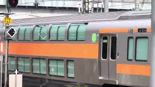 【これで見納め？圧巻の「グランドE233」！】試9894M. E233系H53編成＋サロE233-56+57  性能確認試運転　　大崎駅を通過！