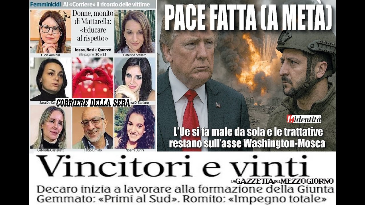 La Rassegna stampa del 26 novembre 2025