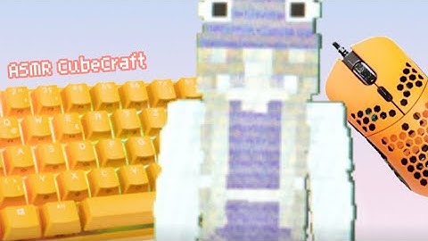 Keyboard+Mouse ASMR SATISFYING (100fps+) | CubeCraft bridges