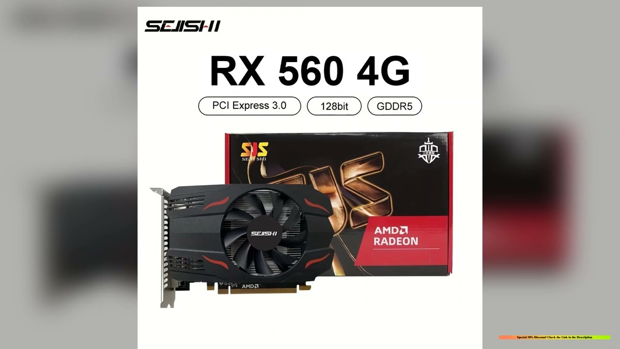 SEJISHI AMD RX560 4G New ESports Game Graphics Card Office Design HighDefinition Desktop Computer