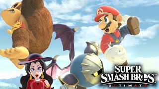 Super Smash Bros Ultimate Mario and Donkey Kong vs Meta Knight at Great Plateau Tower CPU Lv 9