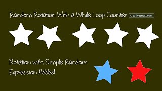 Random Rotation with a While Loop Counter
