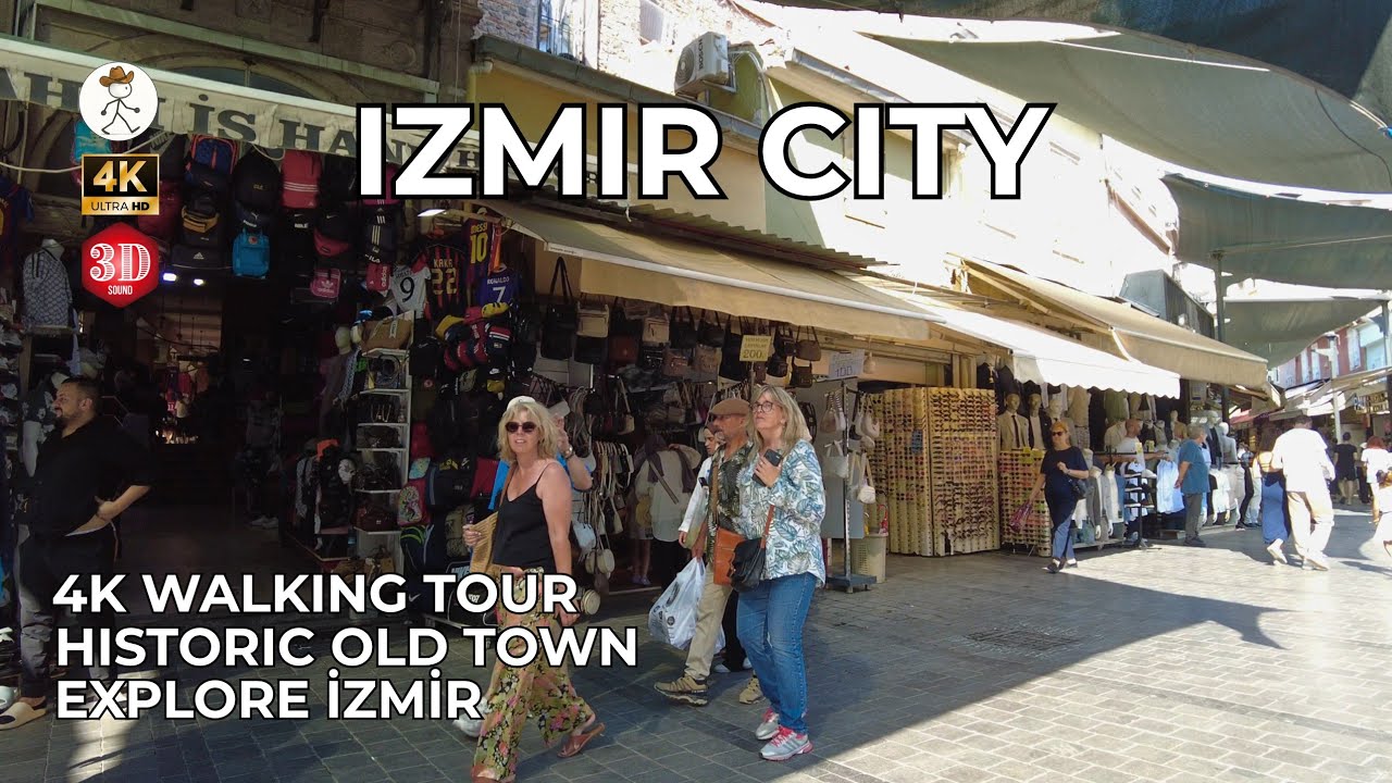 IZMIR CITY WALK • TÜRKİYE 4K 60FPS | POV CINEMATIC OLD TOWN WALK | 3D AUDIO | NO TALKING | MED TV
