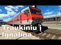 Lithuanian Railways / Kelionė traukiniu Vilnius - Ignalina, Dyzelinis traukinys DR1AM