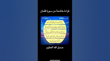 #قران_كريم #قراءة_خاشعة #سورة_لقمان #quran #اكسبلور #explore #المغرب #الجزائر #مصر #العراق #like