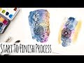 Watercolor Abstract Painting - Start To Finish Process