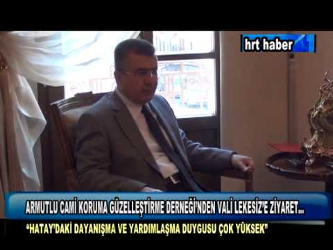 ARMUTLU CAMİ KORUMA GÜZELLEŞTİRME  DERNEĞİ'NDEN VALİ LEKESİZ'E ZİYARET...