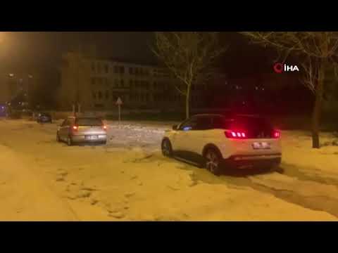 Kilis'te ceviz büyüklüğünde dolu yağdı, ürperten görüntüler kameraya yansıdı