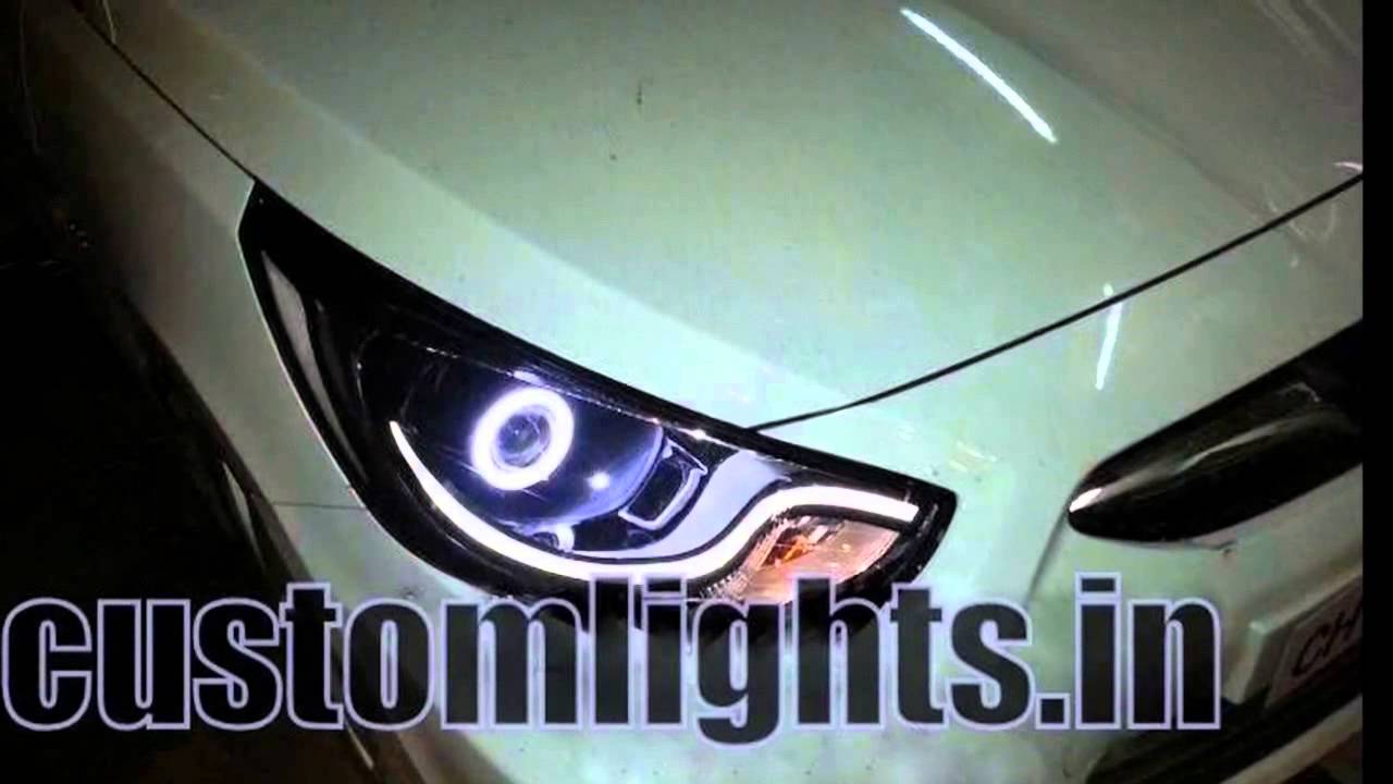 Projector headlights for verna