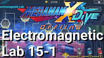 MegaMan X Dive Offline Super Electromagnetic Lab 15-1(All Hidden Elements locations)